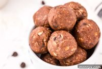 Easy No-Bake Double Chocolate Almond Butter Energy Bites