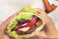 Hearty Gluten-Free Black Bean Burgers with Spicy Chili Fries