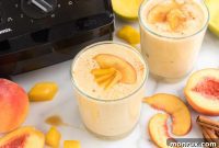Velvet Mango Peach Yogurt Smoothie