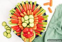 Thanksgiving Turkey Vegetable Centerpiece