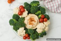Holiday Centerpiece Veggie Wreath