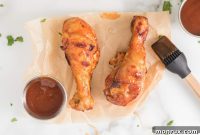 Crispy Two-Ingredient Air Fryer BBQ Chicken Drumsticks