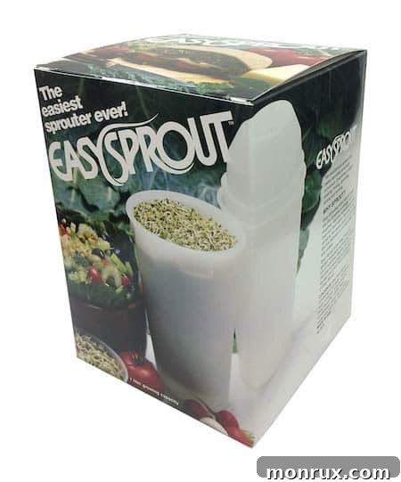 easy sprouter with fresh broccoli sprouts