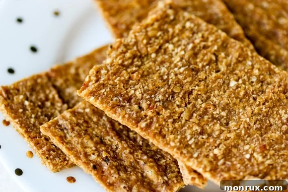 Apple Flax Cracker Cookies