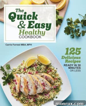 quick and easy healthy cookbook cover