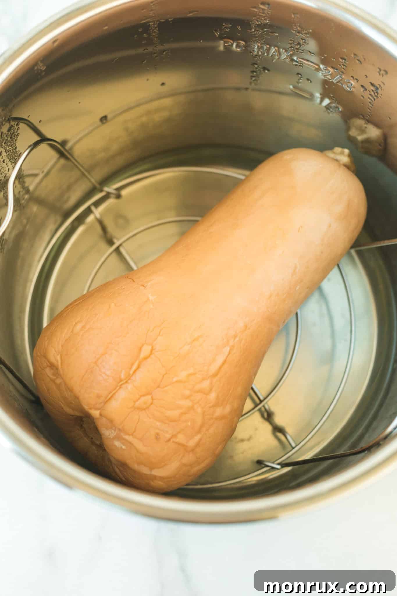 butternut squash cooked whole inside instant pot.