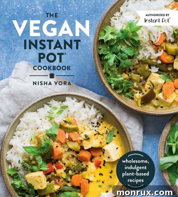 vegan instant pot cookbook cover.