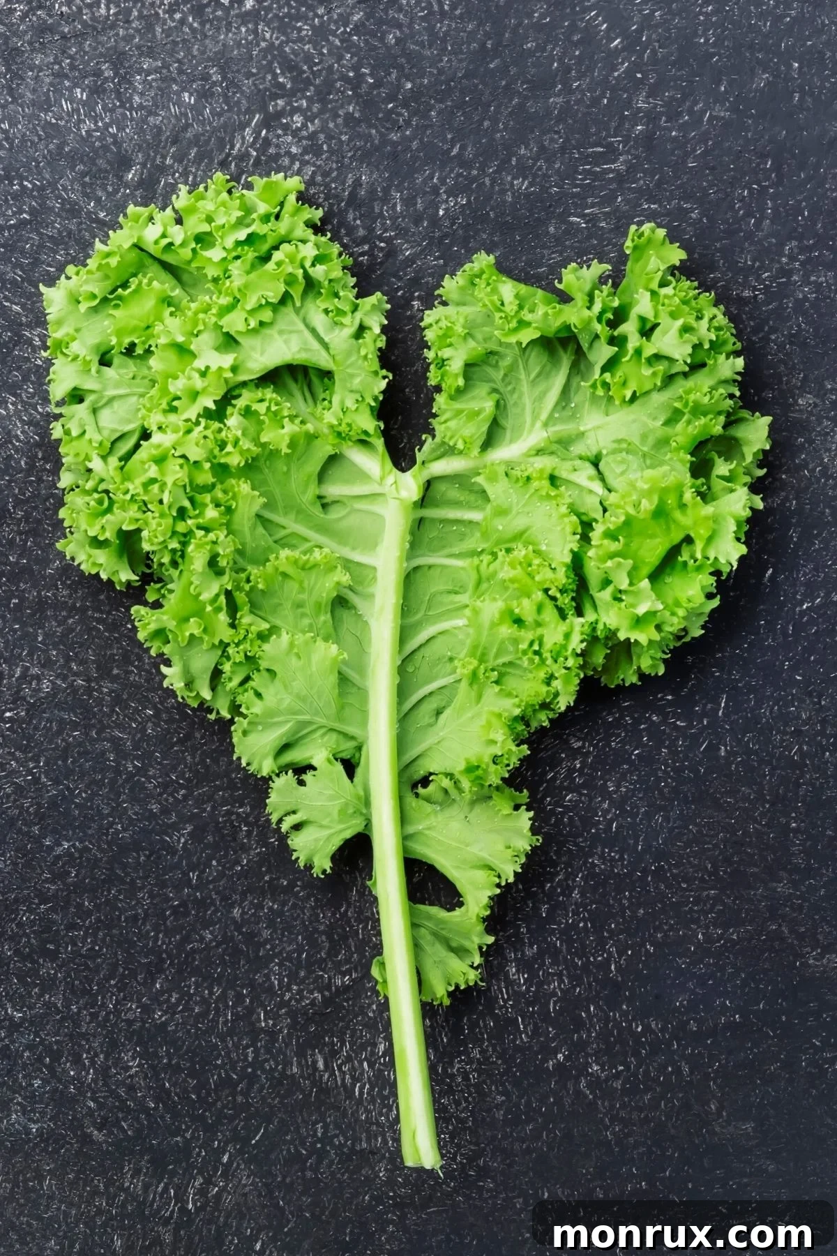 A vibrant kale leaf gently shaped like a heart, symbolizing health and nature's goodness. A visual representation of the benefits discussed in this guide.