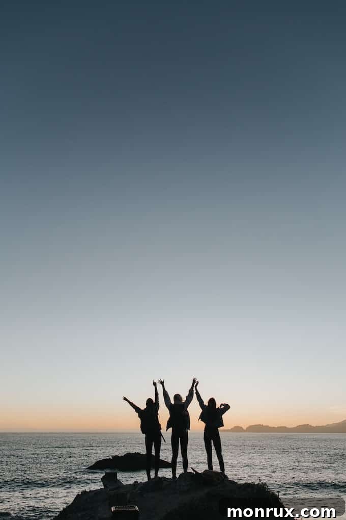 friends having fun and supporting each other.