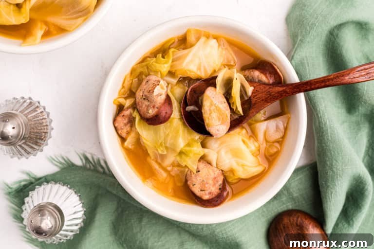 cabbage and sausage soup