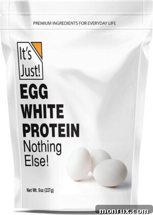 it's just egg white protein powder bag.