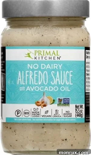 No dairy alfredo sauce with avocado oil.