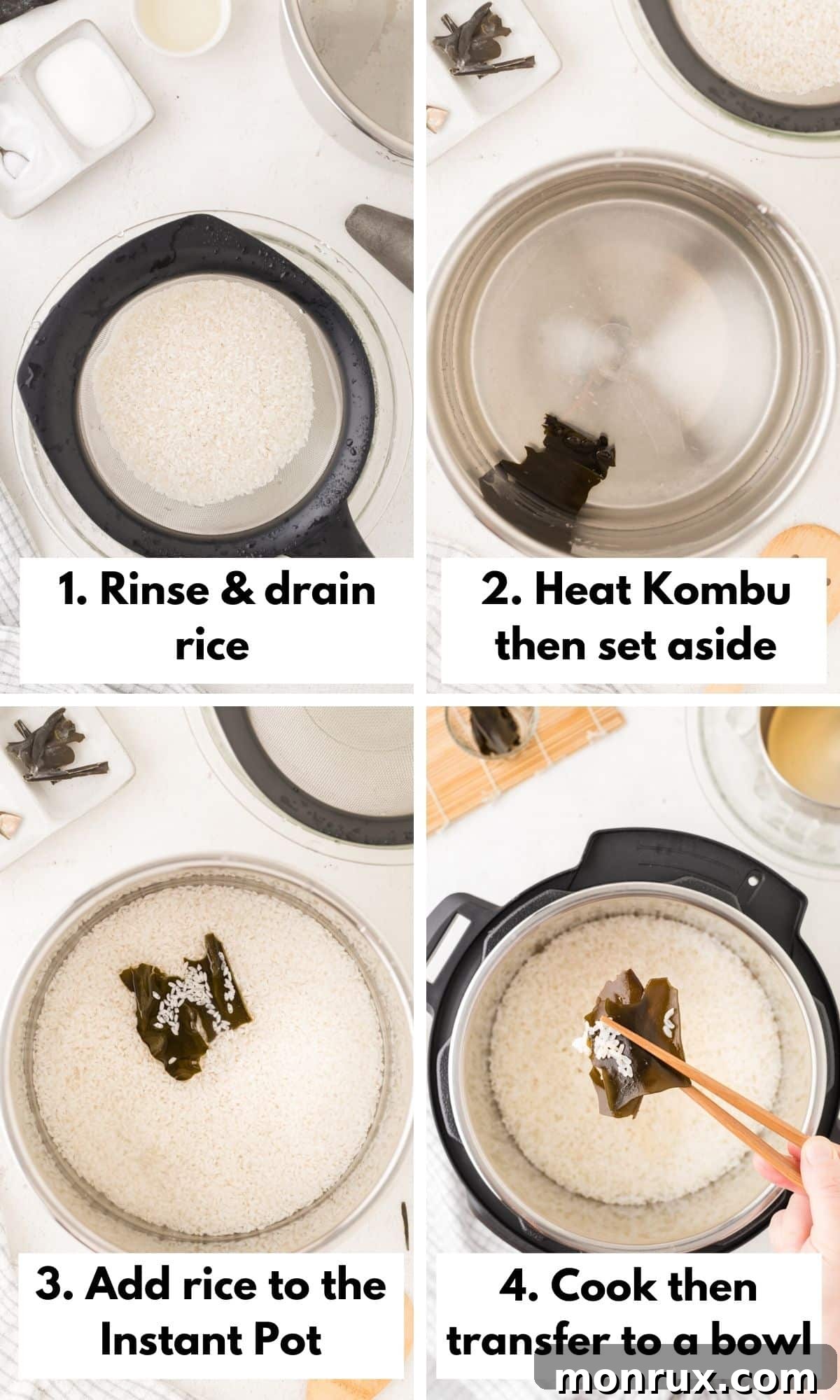 How to make sushi rice in the instant pot