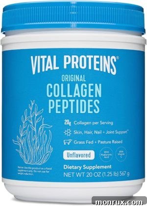 Vital Proteins Collagen Peptides Powder, unflavored and highly soluble for various uses.