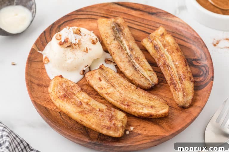 air fryer bananas with cinnamon