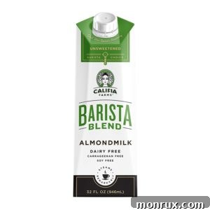 Califia Unsweetened Almond Milk Barista Blend carton.