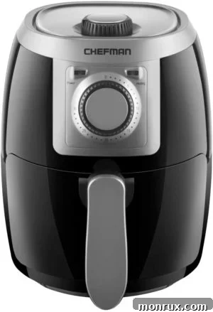 The Chefman 2-Quart Air TurboFry, a compact and personal-sized air fryer perfect for dorm rooms, small apartments, or single-person households.