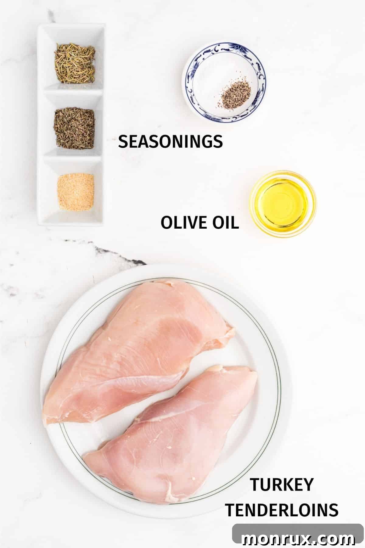 ingredients for air fryer turkey tenderloin.