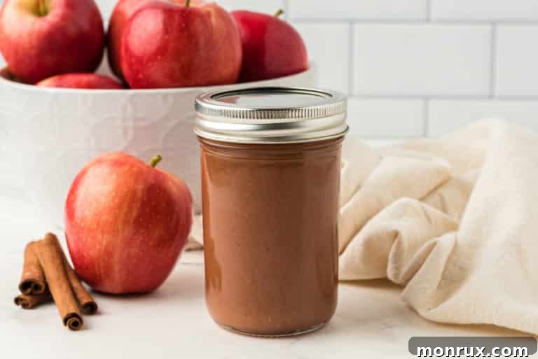 A jar of apple butter