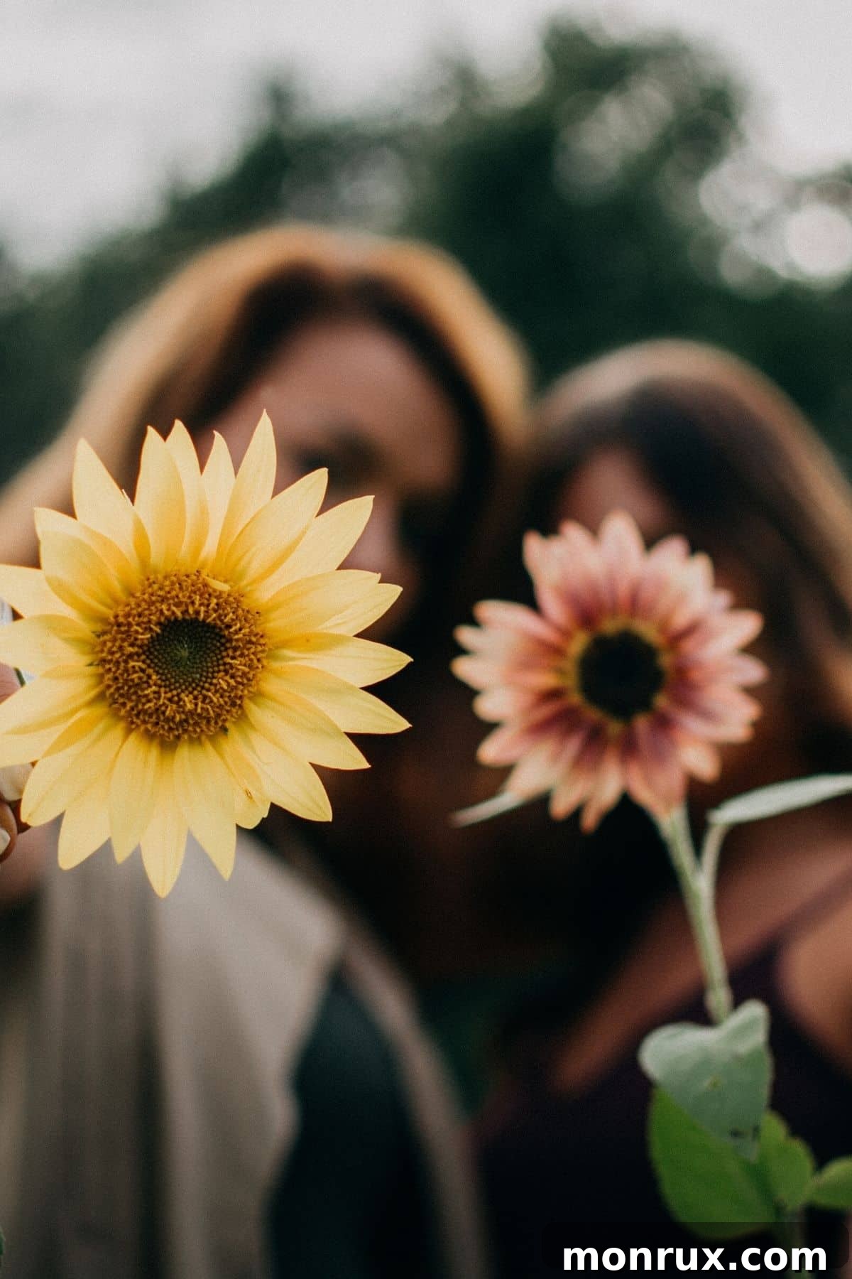 A woman holding a bouquet of vibrant flowers, symbolizing health and natural balance.