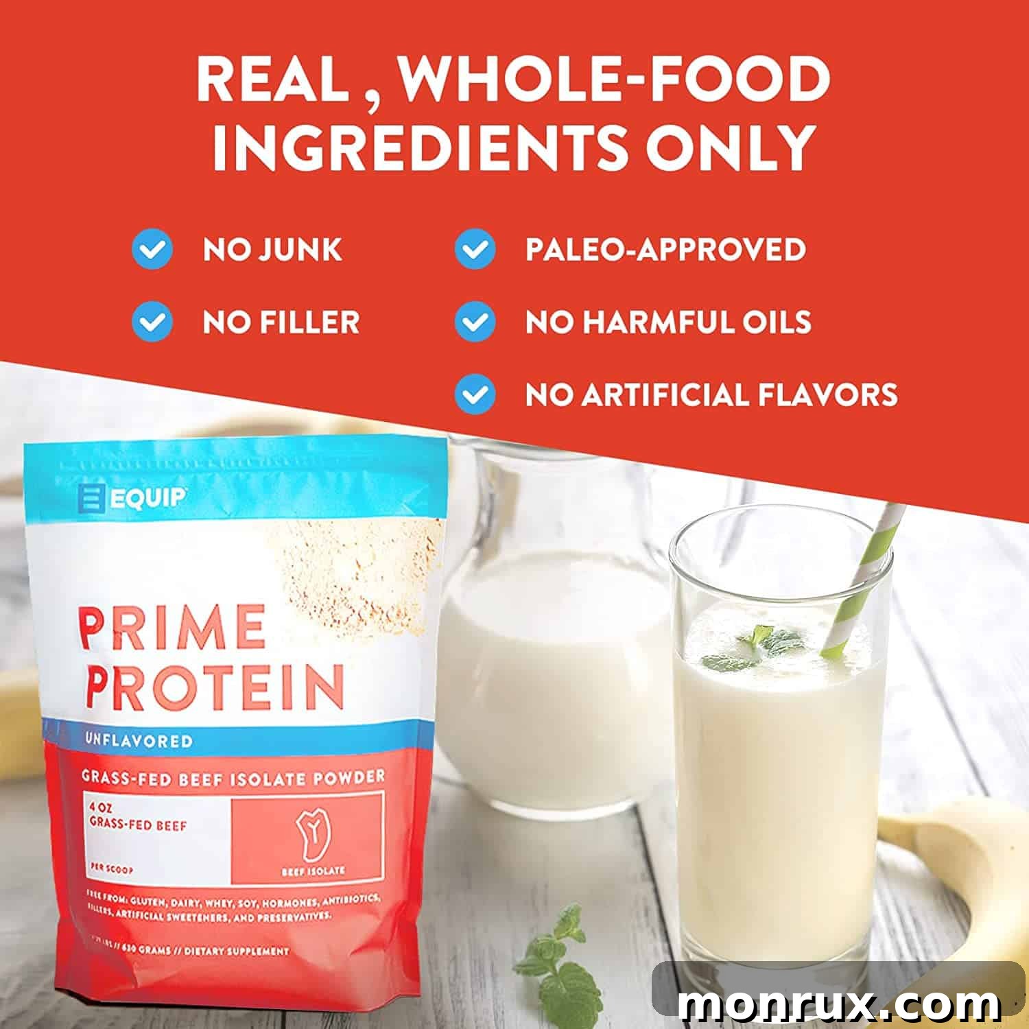 equip foods prime protein infographic.