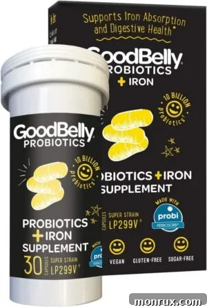 a container of GoodBelly Probiotics.