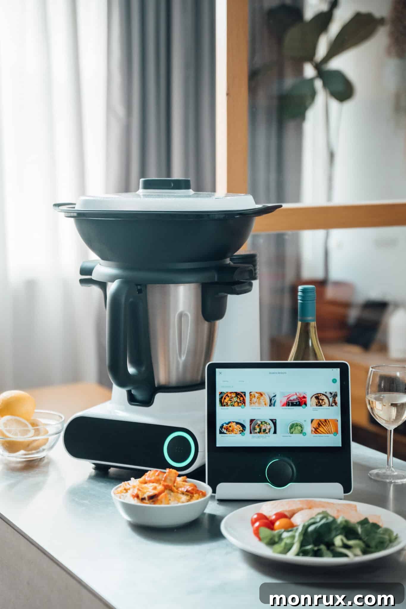 Multo kitchen appliance with steaming basket for healthy cooking.
