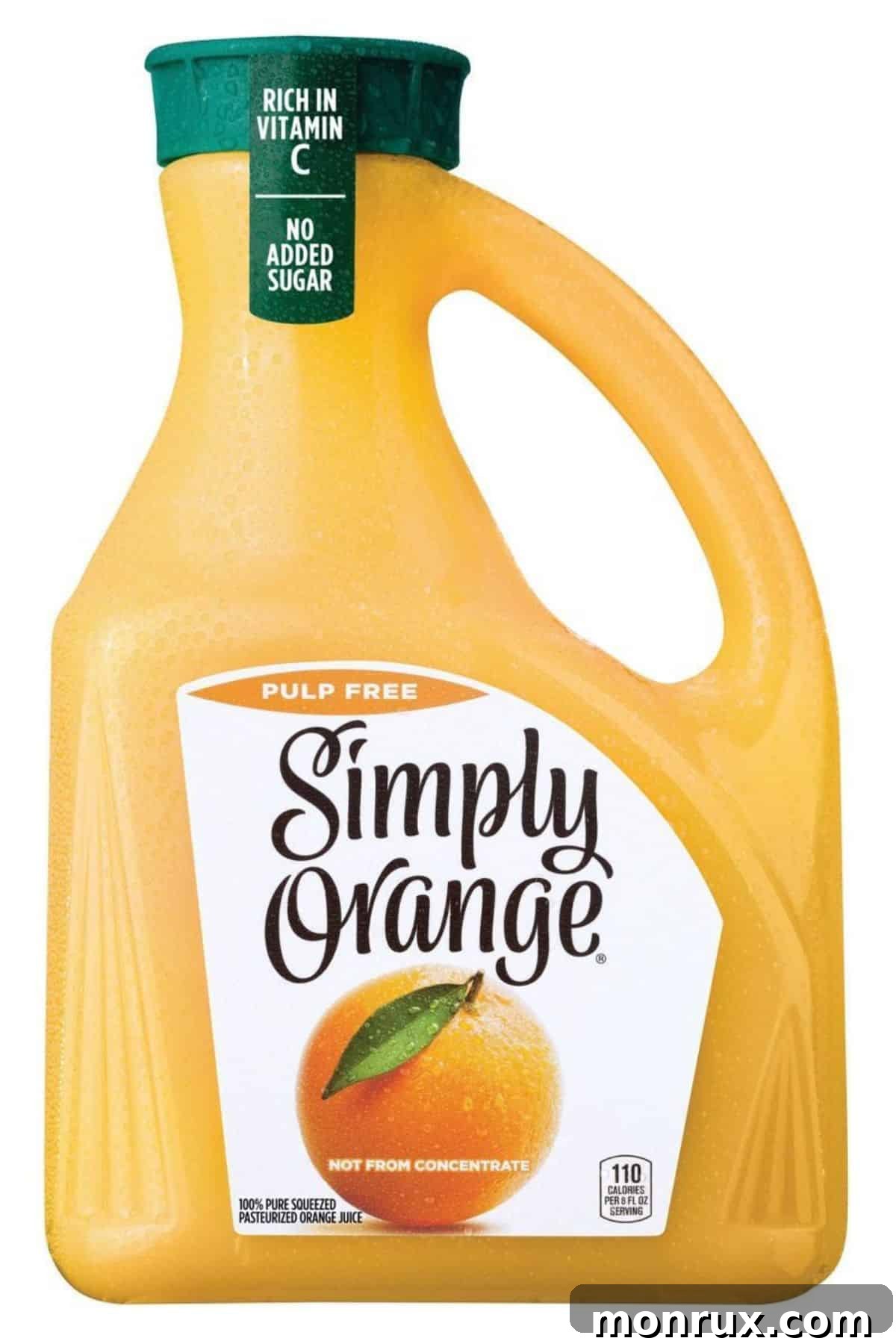 a large jug of Simply Orange Juice.
