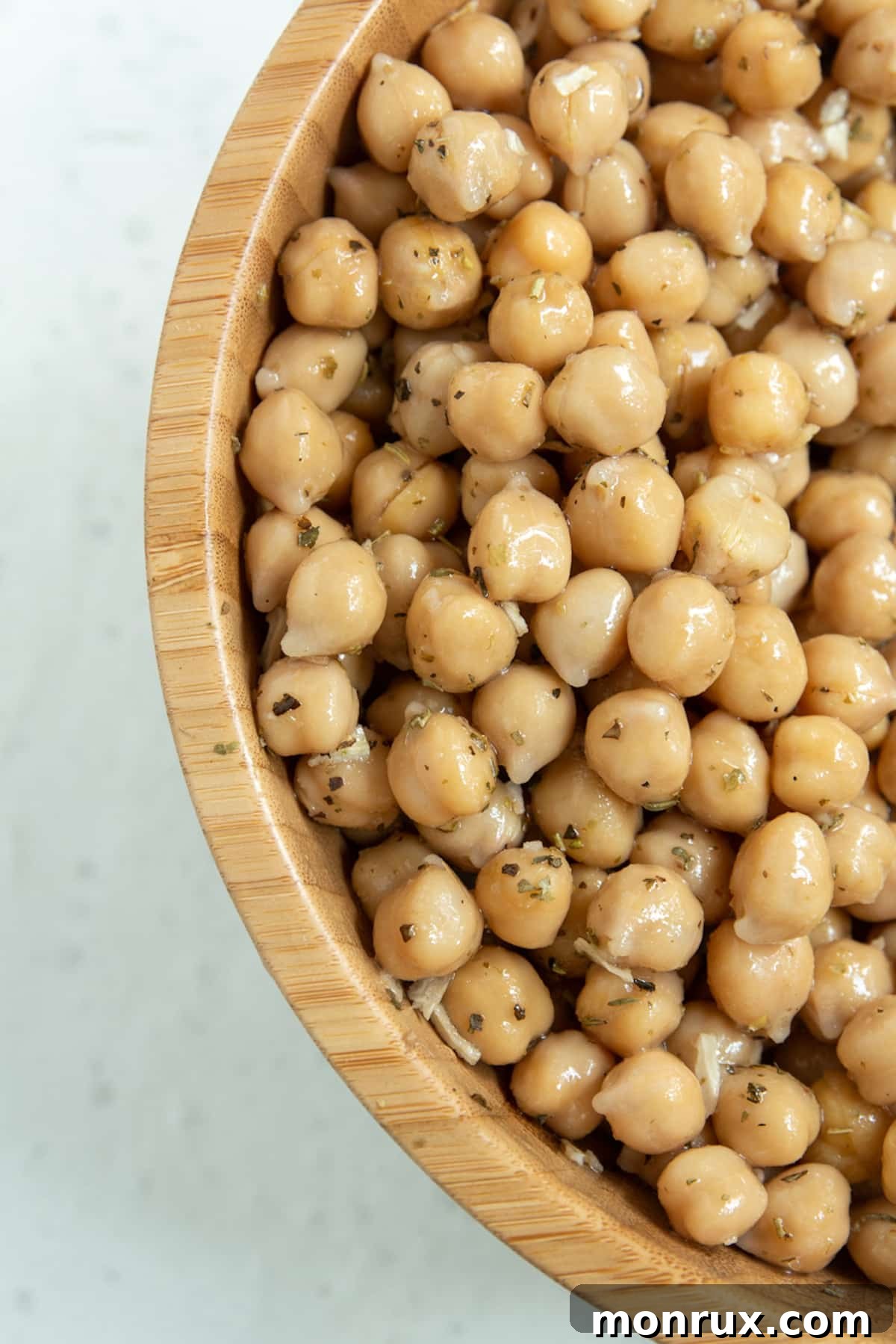 bowl of garbanzo beans.