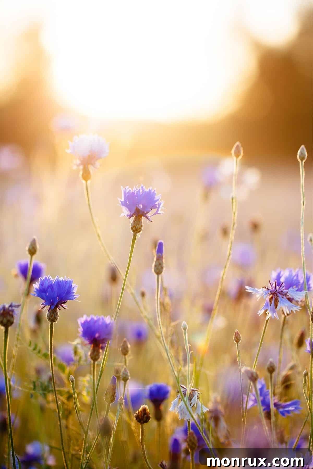sunrise over a lavender field.
