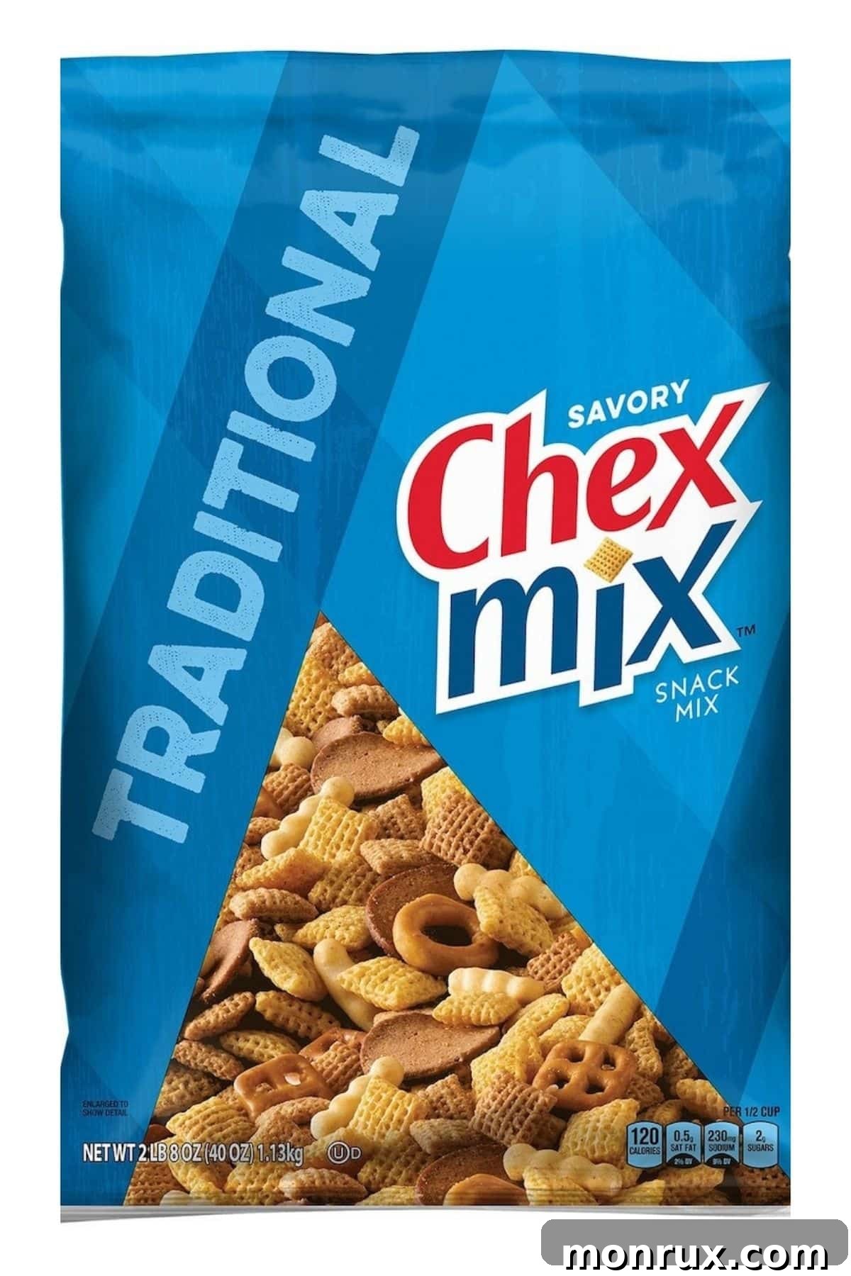 bag of traditional savory chex mix.