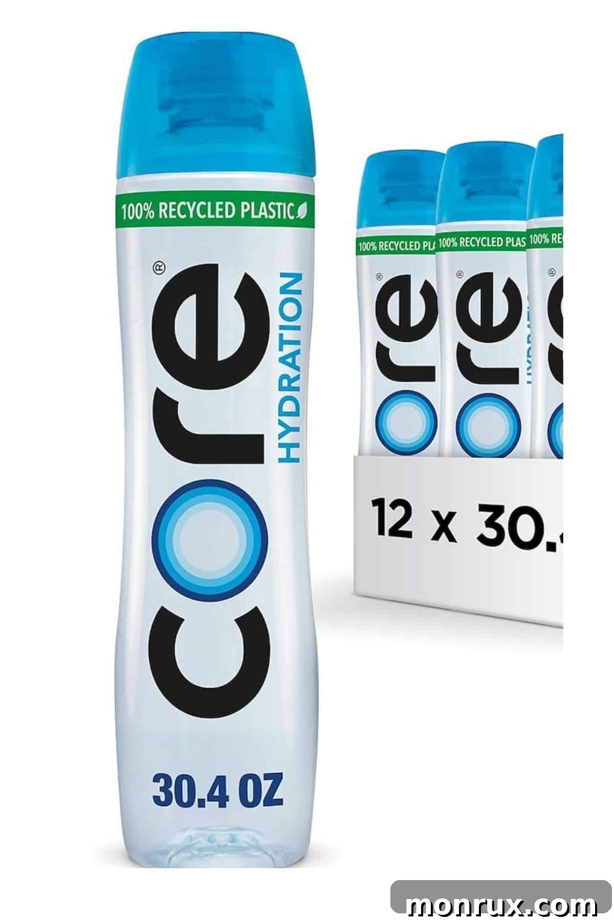bottle of core hydration water.