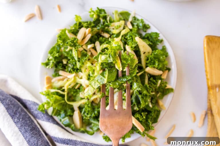 A fresh bowl of Chick-fil-A Kale Crunch Salad, a healthy and delicious side dish.