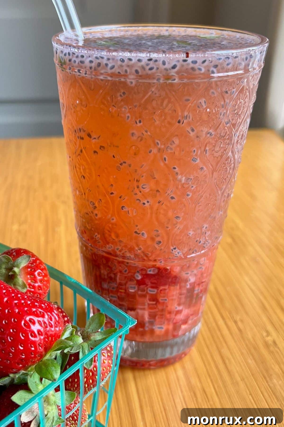 strawberry basil stacked water.